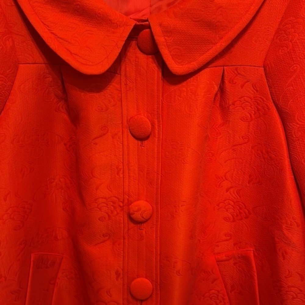 George Simonton Orange Red Lined Spring Jacket Vi… - image 2